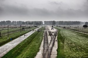Concentration camp Birkenau railroad