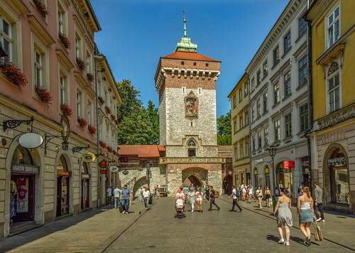 Florian Gate in Krakow