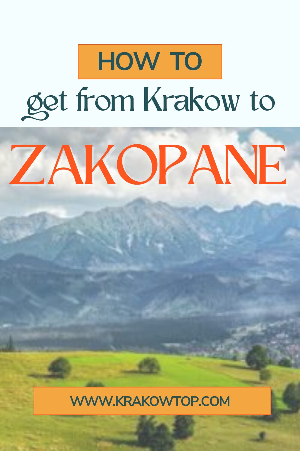 Travelling from Krakow to Zakopane