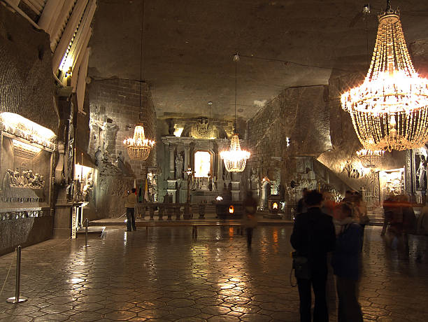 One of the unique underground salt rooms