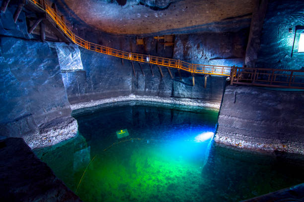 Salt cave in Wieliczka Salt Mine