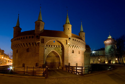 Barbican at Night tour in Krakow