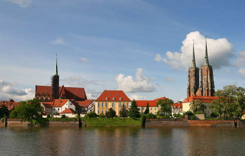 Cathedral Island in Wroclaw