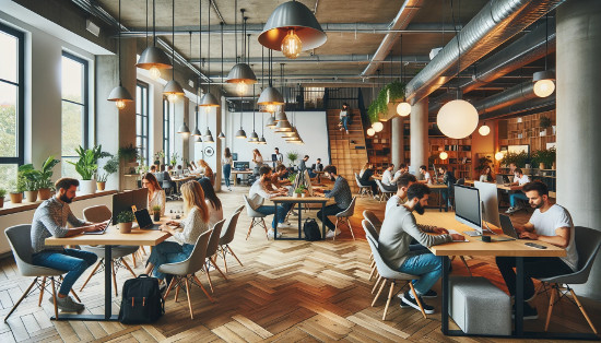 Co-working space in Krakow, freelancers and digital nomads