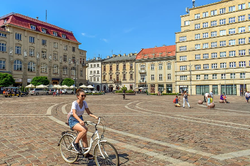 Cycling friendly city Krakow
