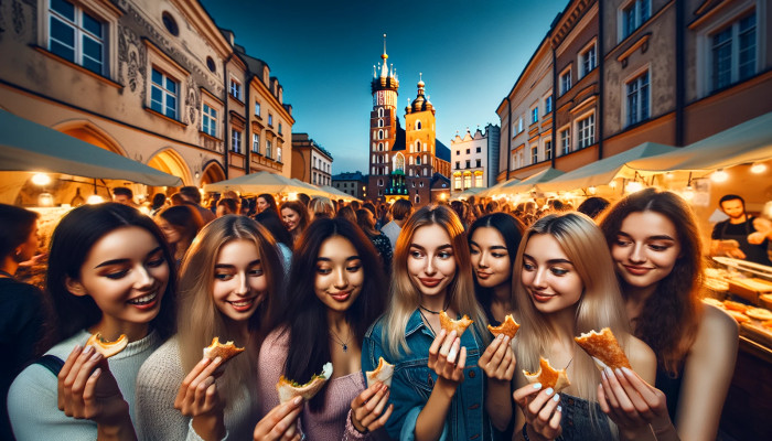 Girls pierogi festival Krakow