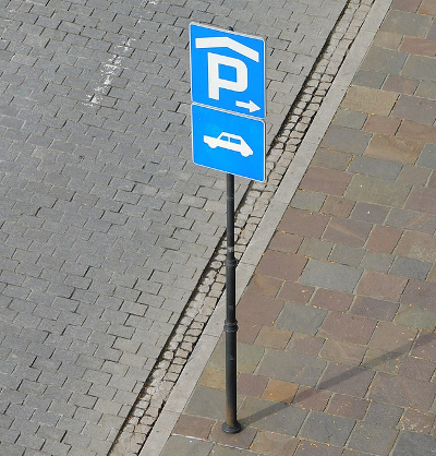 Parking sign in Krakow