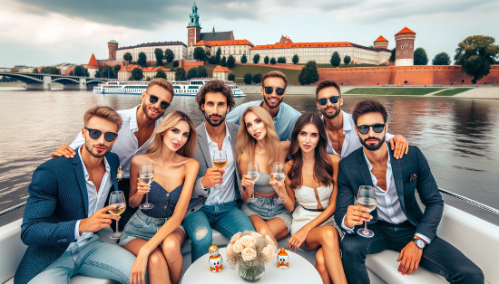 Bachelor party boat Krakow cruise
