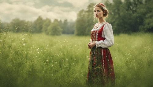 Polish folklore beauty woman