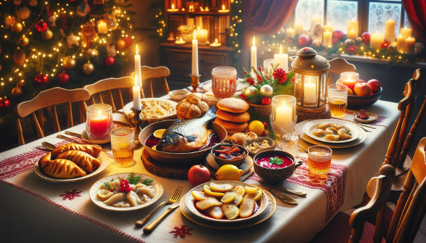 Polish traditional Christmas Eve supper