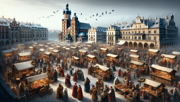 Krakow Christmas Markets Middle Age 14 century
