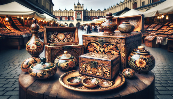 Krakow Christmas Markets Woodwork and Pottery