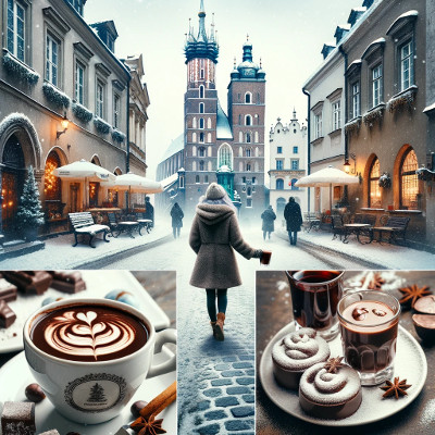 Winter Krakow hot drinks