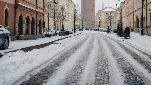 Average snow fall in Krakow