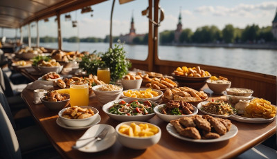 Food on party boat