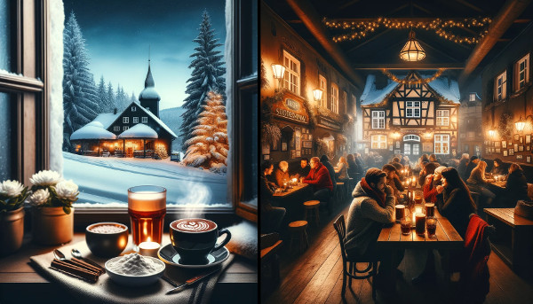 Hot chocolate beer and winter Zakopane trip