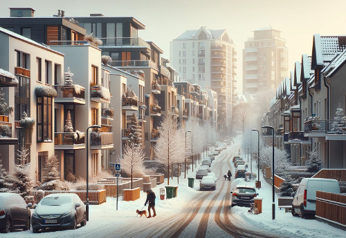 Is there snow in Krakow in January