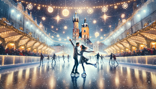 Krakow Romantic ice skating