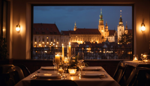Krakow romantic evening dinner
