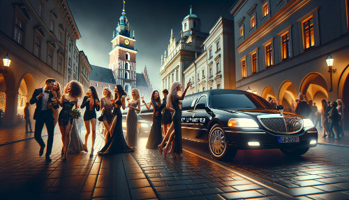 Limo tour in Krakow and girls