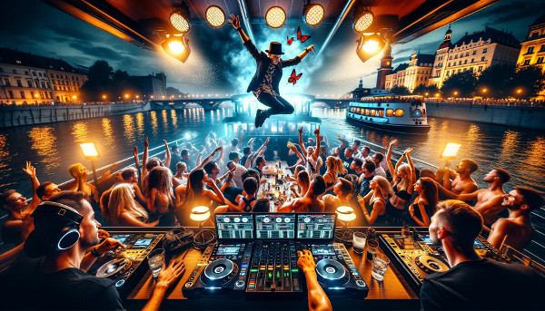Live DJ and Music and Entertainment on Party boat in Krakow