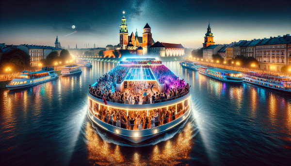 Party boat in Krakow