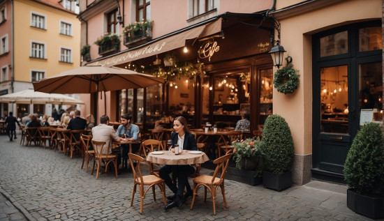 Romantic coffee place in Krakow