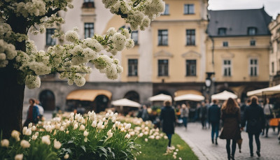 Spring flowers in Krakow