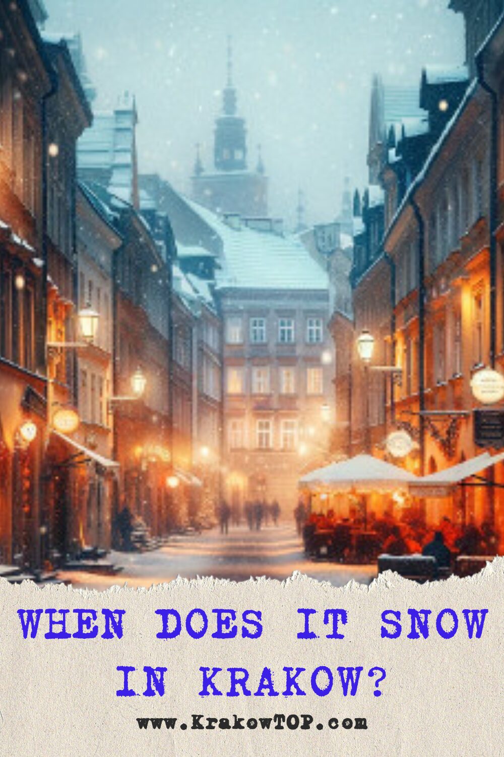 When Snows in Krakow
