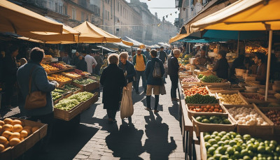 October street markets in Krakow