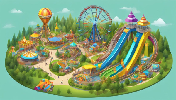 Overview of Energylandia Amusement Park